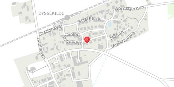 Trafikstøjkort på Solen 9A, 3390 Hundested