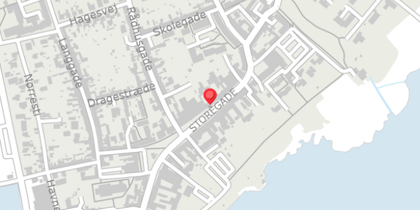 Trafikstøjkort på Storegade 49, 4780 Stege