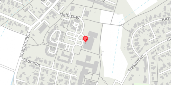 Trafikstøjkort på Hellasvej 11, 9270 Klarup