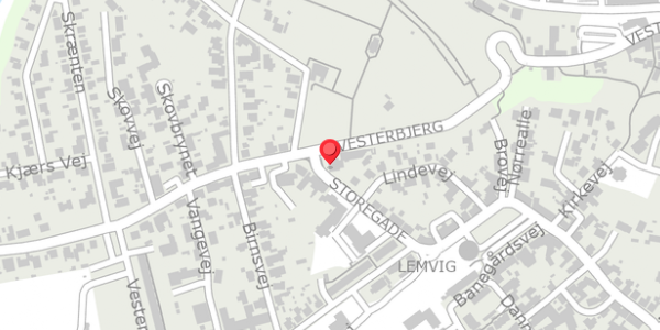 Trafikstøjkort på Storegade 50, . , 7620 Lemvig