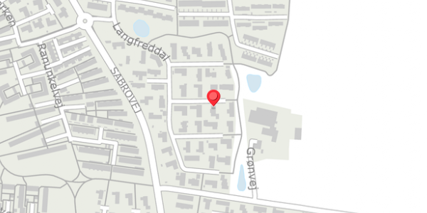 Trafikstøjkort på Langfreddal 29, . , 8471 Sabro