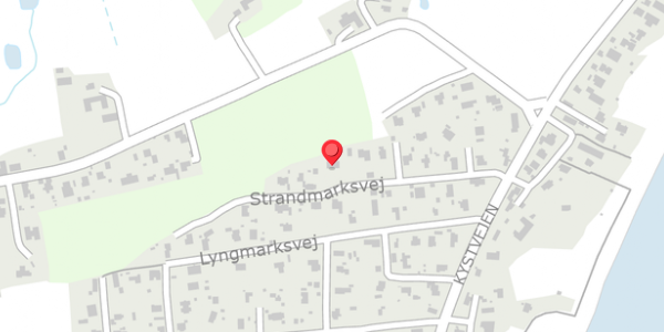 Trafikstøjkort på Strandmarksvej 20, 8300 Odder
