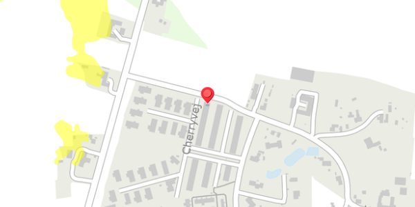 Trafikstøjkort på Cherryvej 40, 4690 Haslev