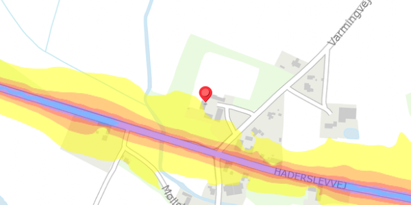 Trafikstøjkort på Varmingvej 5, . , 6760 Ribe