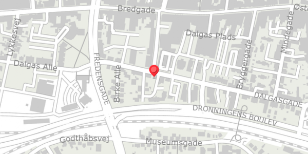 Trafikstøjkort på Dalgasgade 39B, . , 7400 Herning