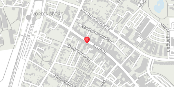 Trafikstøjkort på Algade 26, 4760 Vordingborg