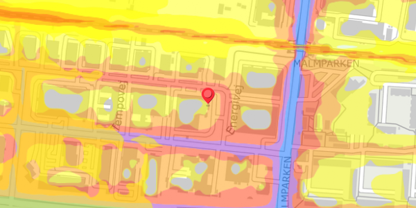 Trafikstøjkort på Energivej 1, st. , 2750 Ballerup