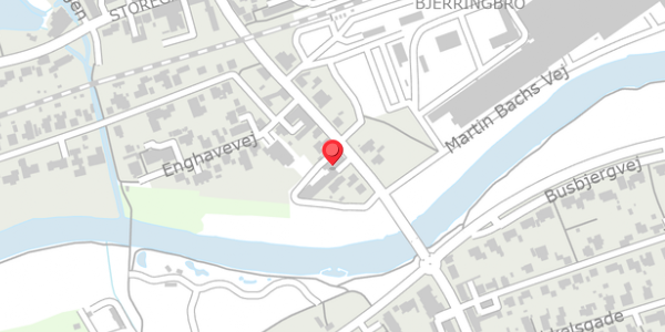 Trafikstøjkort på Brogade 16, 8850 Bjerringbro
