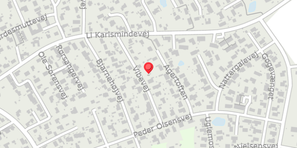 Trafikstøjkort på Vibevej 9, 3390 Hundested