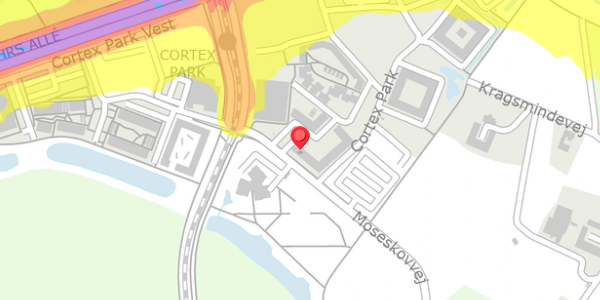 Trafikstøjkort på Cortex Park 24B, . , 5230 Odense M