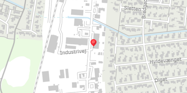 Trafikstøjkort på Industrivej 21, 4652 Hårlev