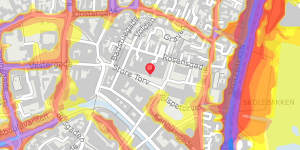 Trafikstøjkort på Store Torv 6, 2. , 8000 Aarhus C