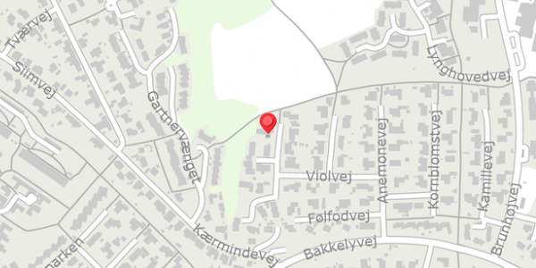 Trafikstøjkort på Violvej 28, 8680 Ry