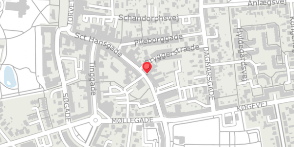 Trafikstøjkort på Sct Hansgade 33, . , 4100 Ringsted