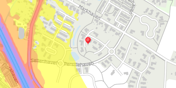 Trafikstøjkort på Persillehaven 18, 5320 Agedrup
