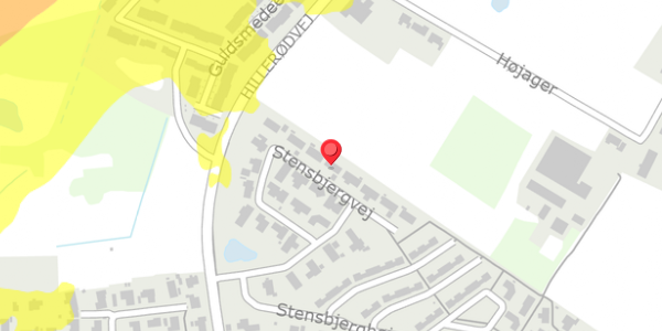 Trafikstøjkort på Stensbjergvej 21, . , 3550 Slangerup