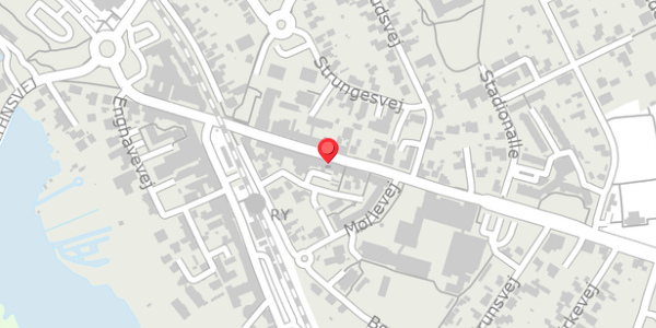 Trafikstøjkort på Skanderborgvej 24, 8680 Ry