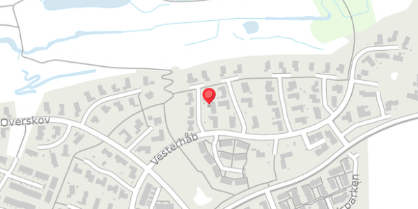 Trafikstøjkort på Vesterhåb 13, 8300 Odder