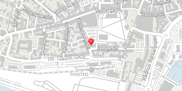 Trafikstøjkort på Frederiksgade 5, 7700 Thisted