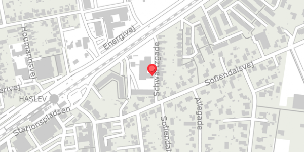 Trafikstøjkort på Schwartzgade 7, 4690 Haslev