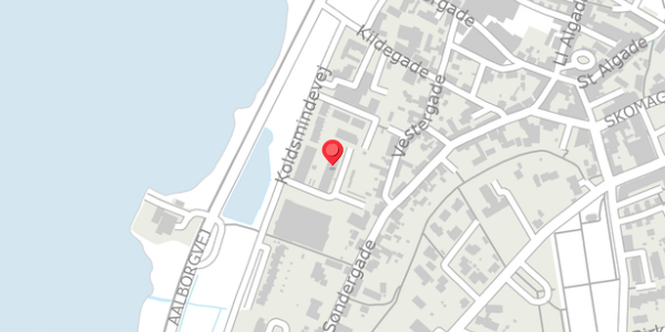 Trafikstøjkort på Klosterholmsgade 27, 9240 Nibe