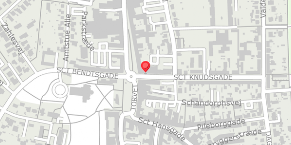 Trafikstøjkort på Sct Knudsgade 1, 4100 Ringsted