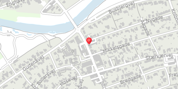 Trafikstøjkort på Brogade 37, 8850 Bjerringbro