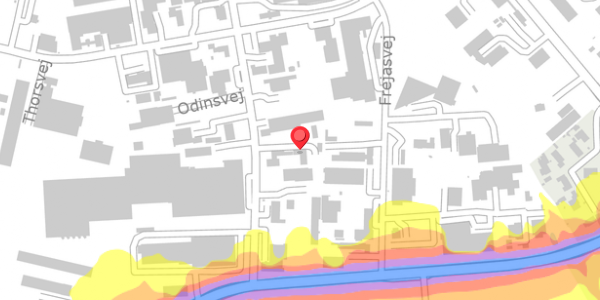 Trafikstøjkort på Odinsvej 27B, . , 4100 Ringsted