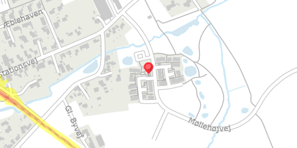 Trafikstøjkort på Blåfuglen 22, 5792 Årslev