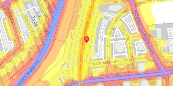 Trafikstøjkort på Haven 17, 2000 Frederiksberg