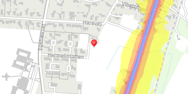 Trafikstøjkort på Hermelintoften 33, 6760 Ribe