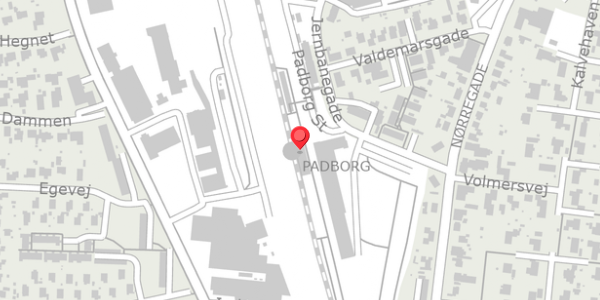 Trafikstøjkort på Padborg St 2, 6330 Padborg