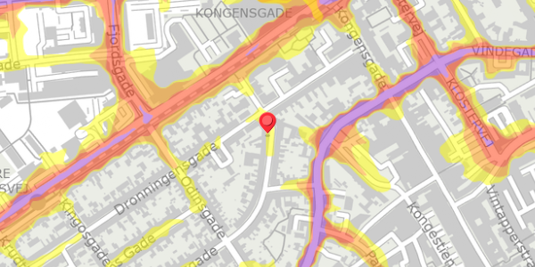 Trafikstøjkort på Thorsgade 5, . , 5000 Odense C