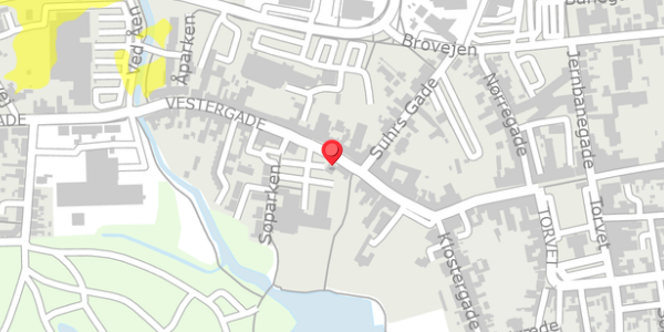 Trafikstøjkort på Vestergade 27, 4930 Maribo