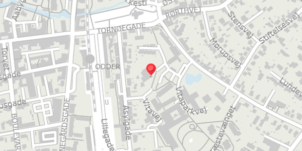 Trafikstøjkort på Vitaparkvej 6, 8300 Odder