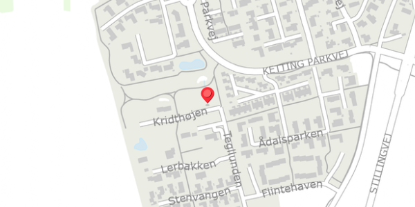 Trafikstøjkort på Kridthøjen 2, 8462 Harlev J