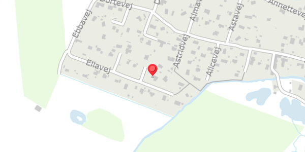 Trafikstøjkort på Ellavej 21, 8500 Grenaa