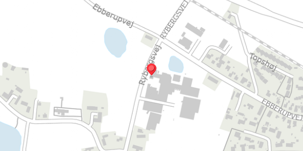 Trafikstøjkort på Rybergsvej 1, 5631 Ebberup