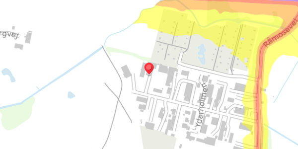 Trafikstøjkort på Yderholmen 18, 2750 Ballerup