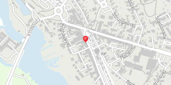 Trafikstøjkort på Klostervej 10, 8680 Ry
