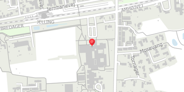 Trafikstøjkort på Bredager 26A, . , 7300 Jelling
