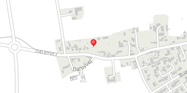 Trafikstøjkort på Dalbyvej 13, 4140 Borup