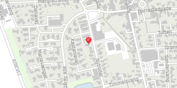 Trafikstøjkort på Nyboder 10B, 6520 Toftlund