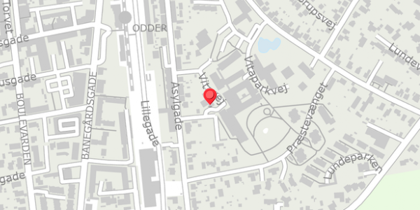 Trafikstøjkort på Vitavej 58, 8300 Odder