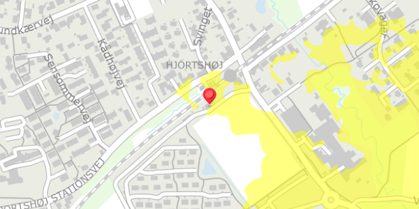 Trafikstøjkort på Virupvej 80, 8530 Hjortshøj