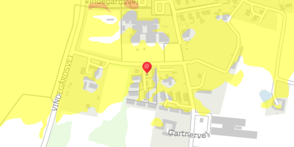 Trafikstøjkort på Gartnerhusene 21, 4632 Bjæverskov