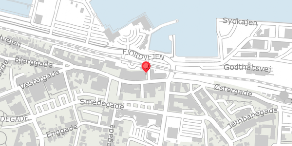 Trafikstøjkort på Fiskergade 3, 7600 Struer