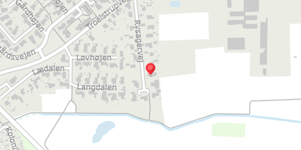 Trafikstøjkort på Rysagervej 17, . , 4690 Haslev