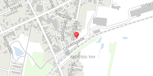 Trafikstøjkort på Linnetsgade 11, . , 7755 Bedsted Thy