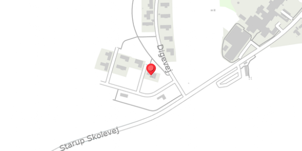 Trafikstøjkort på Digevej 67, 6100 Haderslev
